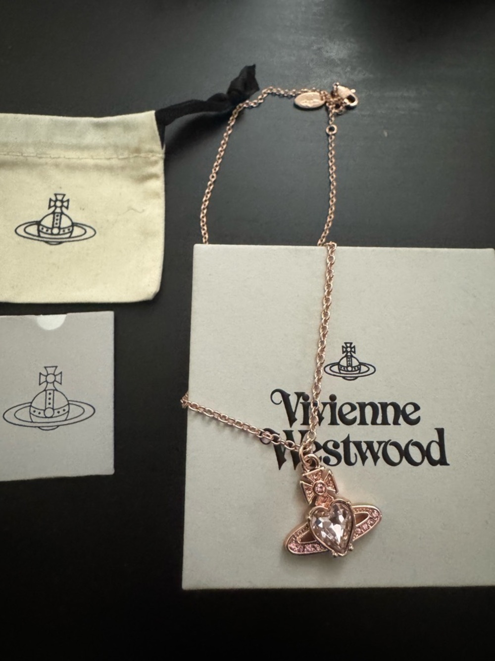 Vivienne Westwood Heart Orb Necklace